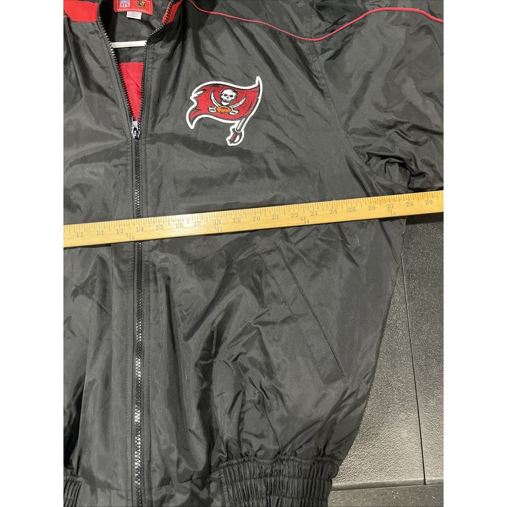 Vtg Players Inc Tampa Bay Buccaneers Puffer Jacket XL Embroidered Derrick Brooks - Picture 6 of 7
